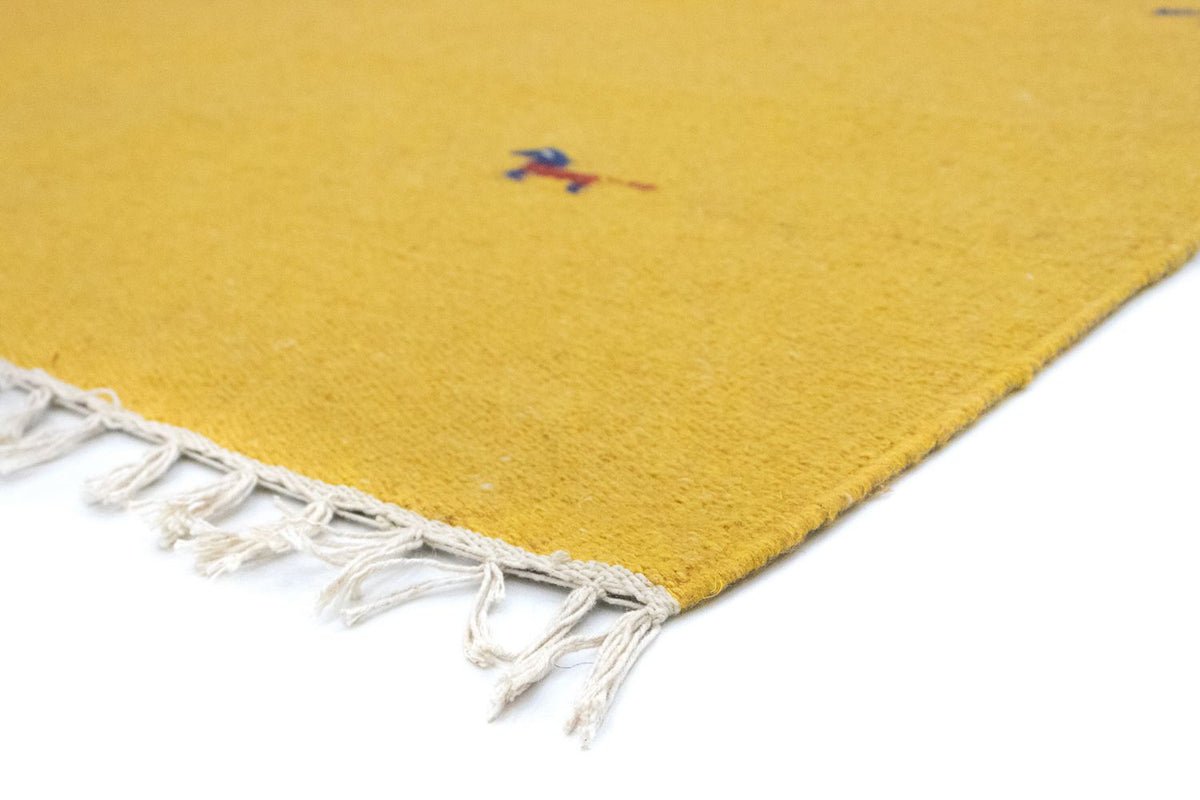 Alfombra Kelim - Tendencia - 180 x 120 cm - amarillo