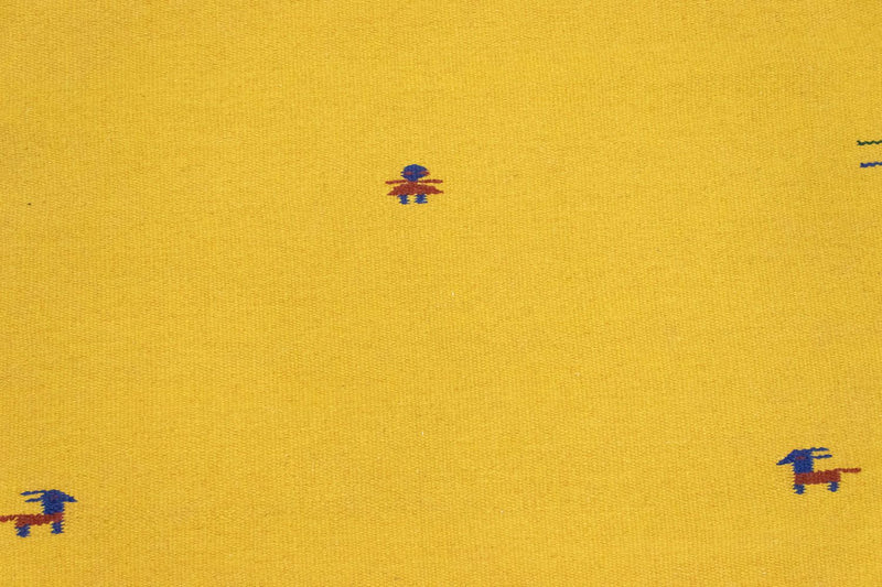 Alfombra Kelim - Tendencia - 180 x 120 cm - amarillo
