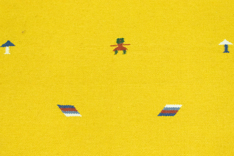 Alfombra Kelim - Tendencia - 180 x 120 cm - amarillo