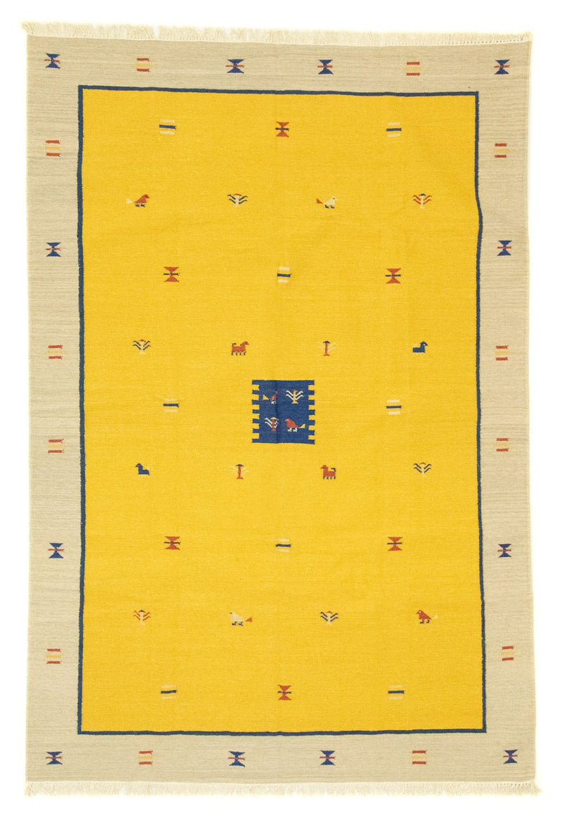 Alfombra Kelim - Tendencia - 300 x 200 cm - amarillo