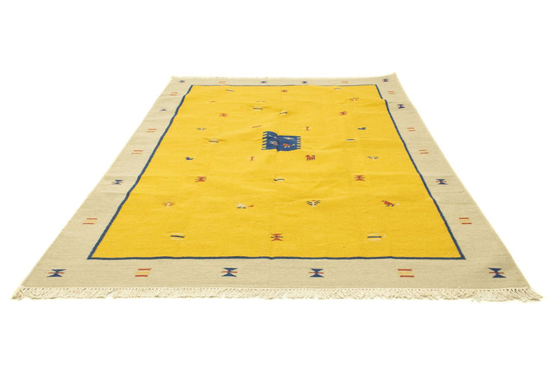Alfombra Kelim - Tendencia - 300 x 200 cm - amarillo
