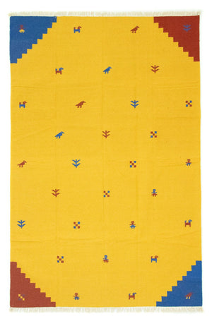 Alfombra Kelim - Tendencia - 300 x 200 cm - amarillo