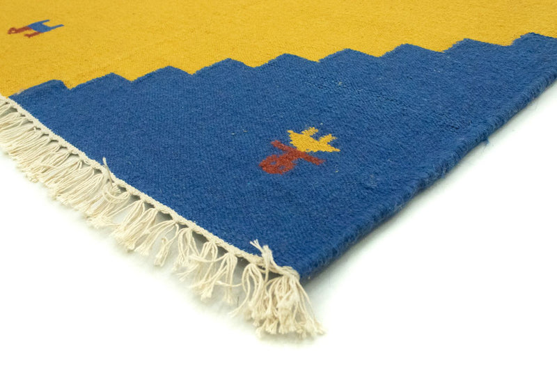 Alfombra Kelim - Tendencia - 300 x 200 cm - amarillo
