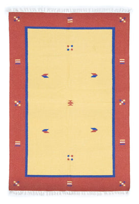 Alfombra Kelim - Tendencia - 200 x 140 cm - amarillo