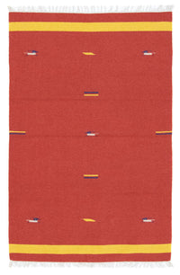 Alfombra Kelim - Tendencia - 180 x 120 cm - rojo