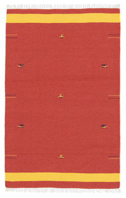 Alfombra Kelim - Tendencia - 180 x 120 cm - rojo