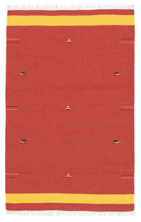Alfombra Kelim - Tendencia - 180 x 120 cm - rojo
