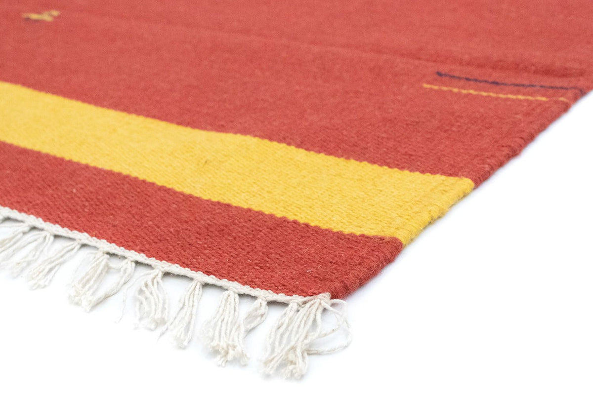 Alfombra Kelim - Tendencia - 180 x 120 cm - rojo