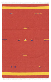 Alfombra Kelim - Tendencia - 180 x 120 cm - rojo