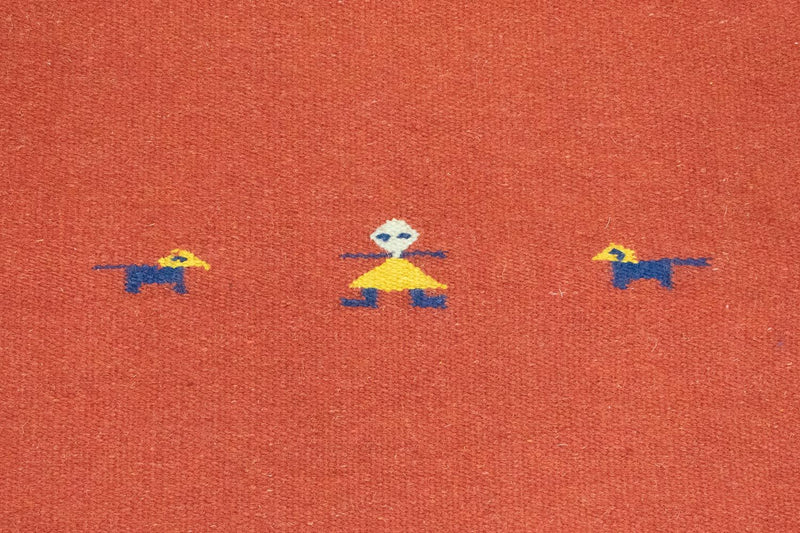 Alfombra Kelim - Tendencia - 180 x 120 cm - rojo