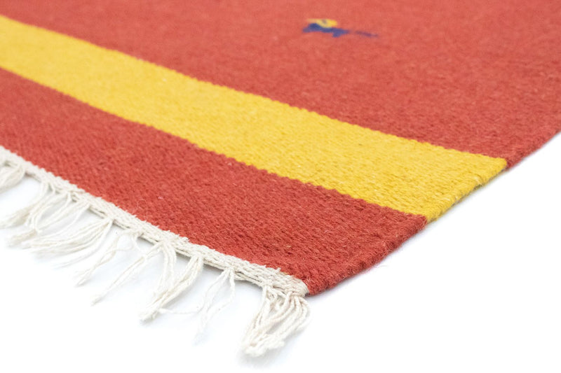 Alfombra Kelim - Tendencia - 180 x 120 cm - rojo
