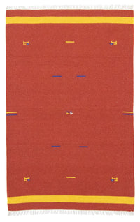 Alfombra Kelim - Tendencia - 180 x 120 cm - rojo