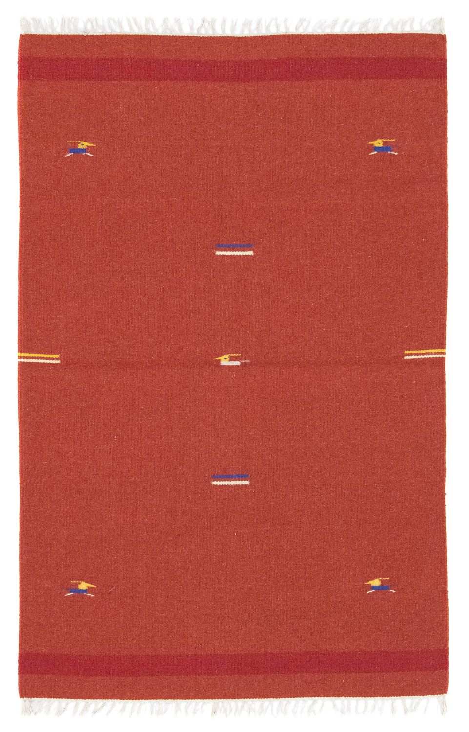 Alfombra Kelim - Tendencia - 180 x 120 cm - rojo