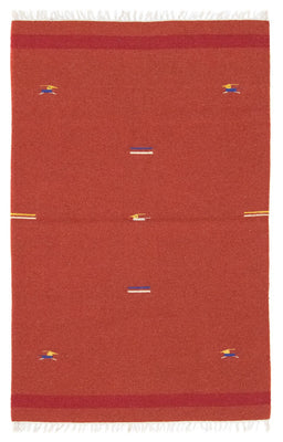 Alfombra Kelim - Tendencia - 180 x 120 cm - rojo