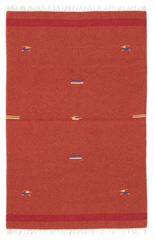 Alfombra Kelim - Tendencia - 180 x 120 cm - rojo
