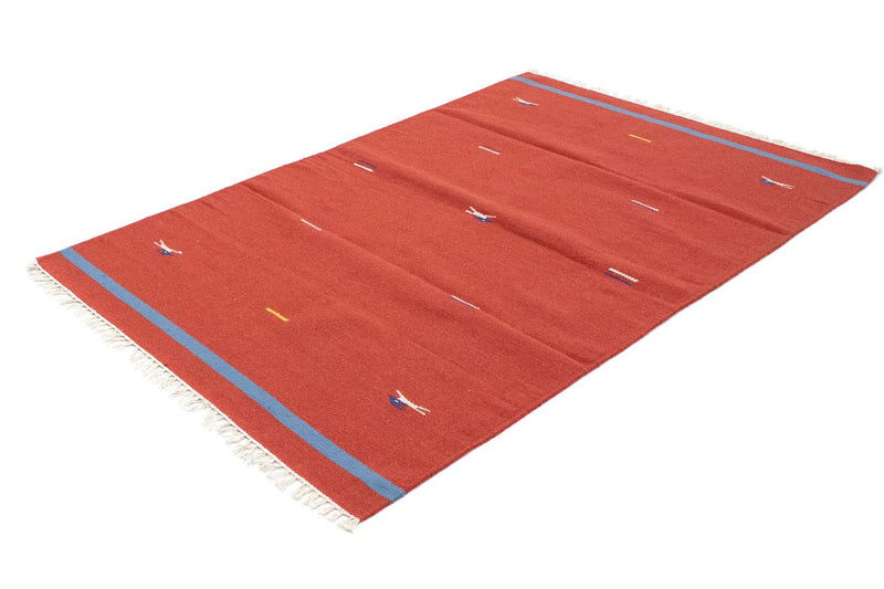 Alfombra Kelim - Tendencia - 180 x 120 cm - rojo