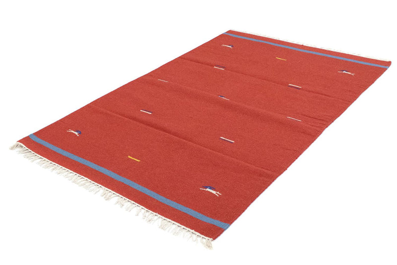 Alfombra Kelim - Tendencia - 180 x 120 cm - rojo