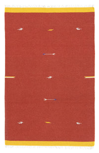 Alfombra Kelim - Tendencia - 180 x 120 cm - rojo