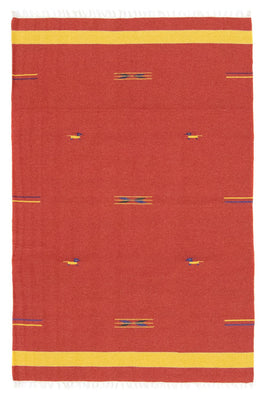 Alfombra Kelim - Tendencia - 180 x 120 cm - rojo