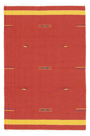 Alfombra Kelim - Tendencia - 180 x 120 cm - rojo