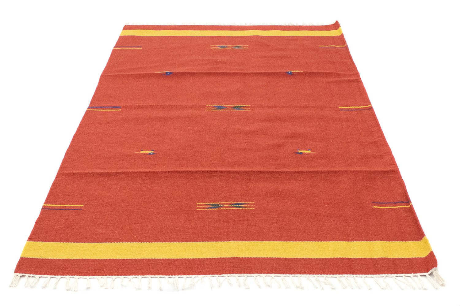 Alfombra Kelim - Tendencia - 180 x 120 cm - rojo