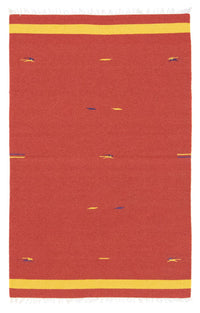 Alfombra Kelim - Tendencia - 180 x 120 cm - rojo