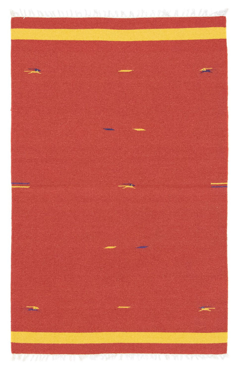 Alfombra Kelim - Tendencia - 180 x 120 cm - rojo