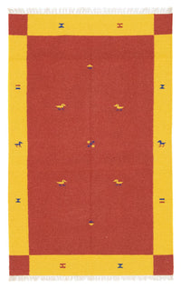 Alfombra Kelim - Tendencia - 180 x 120 cm - rojo