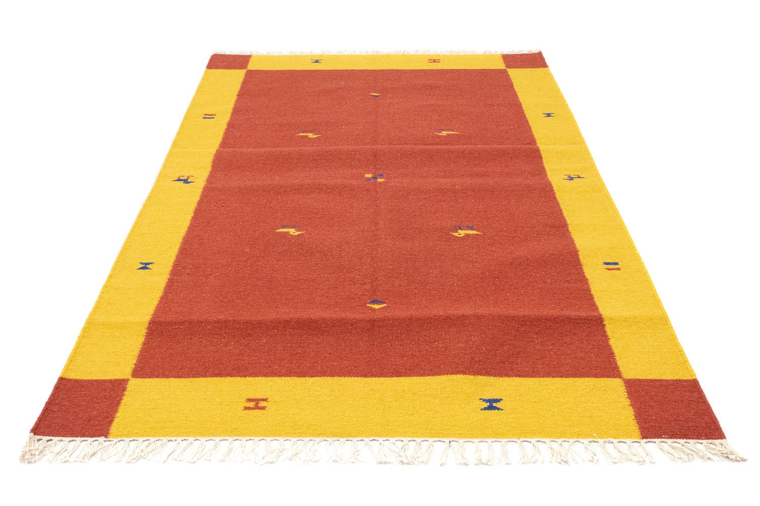 Alfombra Kelim - Tendencia - 180 x 120 cm - rojo