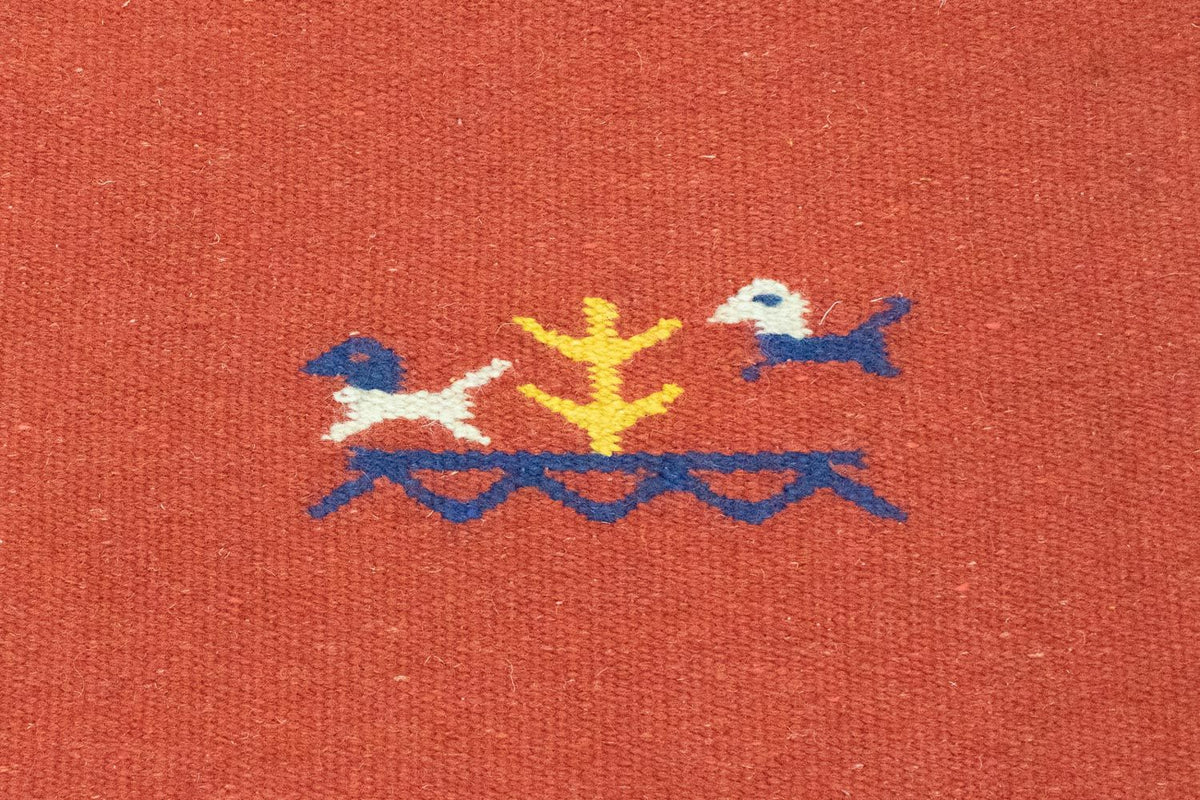 Alfombra Kelim - Tendencia - 180 x 120 cm - rojo