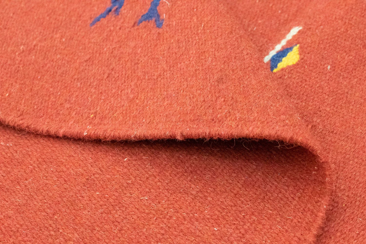 Alfombra Kelim - Tendencia - 180 x 120 cm - rojo