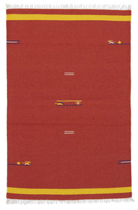 Alfombra Kelim - Tendencia - 180 x 120 cm - rojo