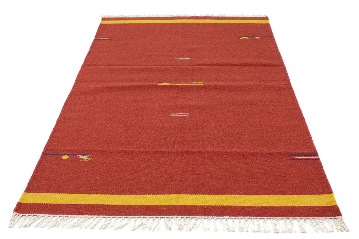 Alfombra Kelim - Tendencia - 180 x 120 cm - rojo