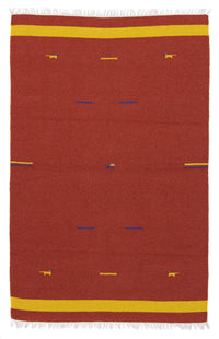 Alfombra Kelim - Tendencia - 180 x 120 cm - rojo