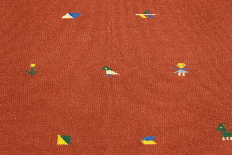 Alfombra Kelim - Tendencia - 180 x 120 cm - rojo