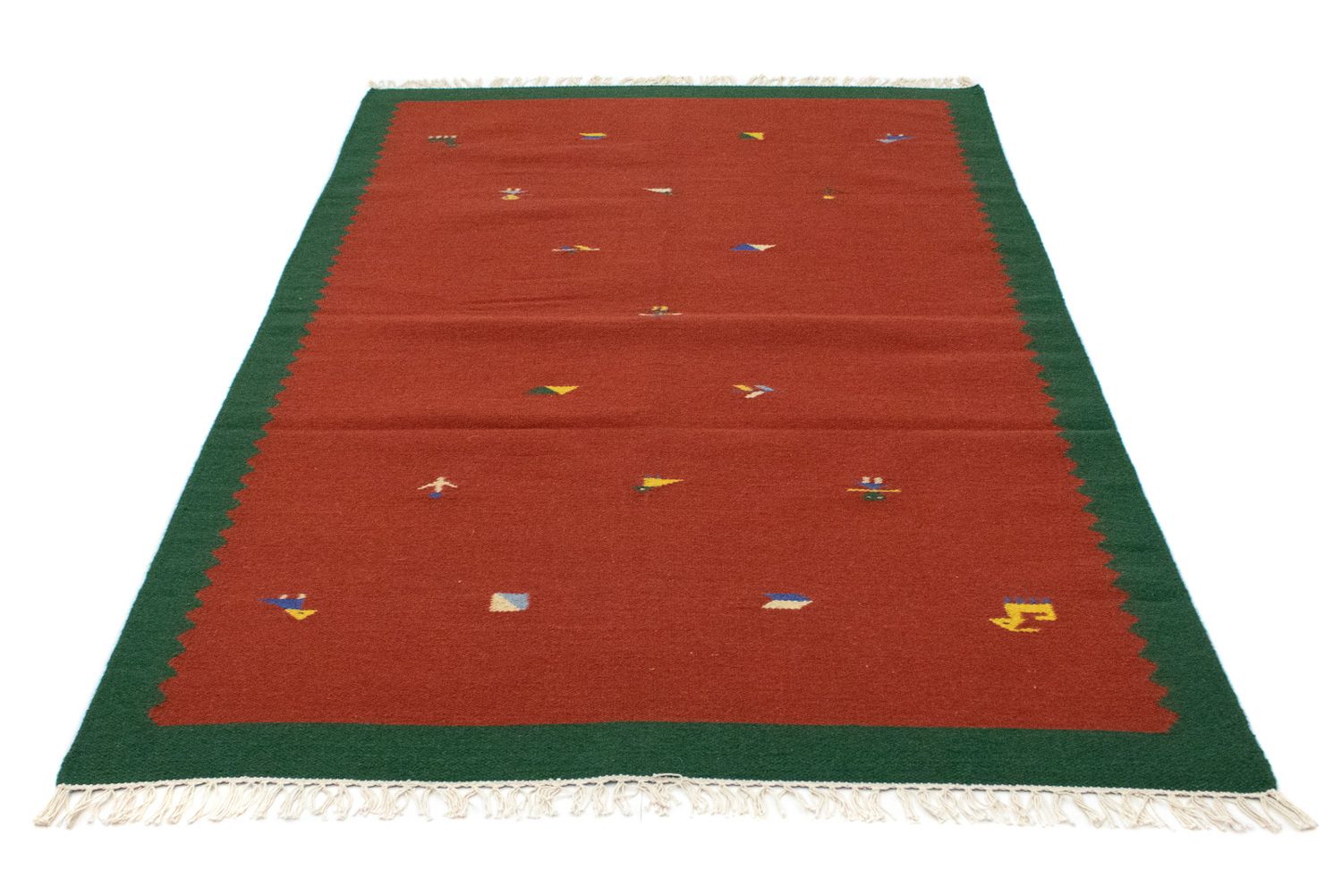 Alfombra Kelim - Tendencia - 180 x 120 cm - rojo