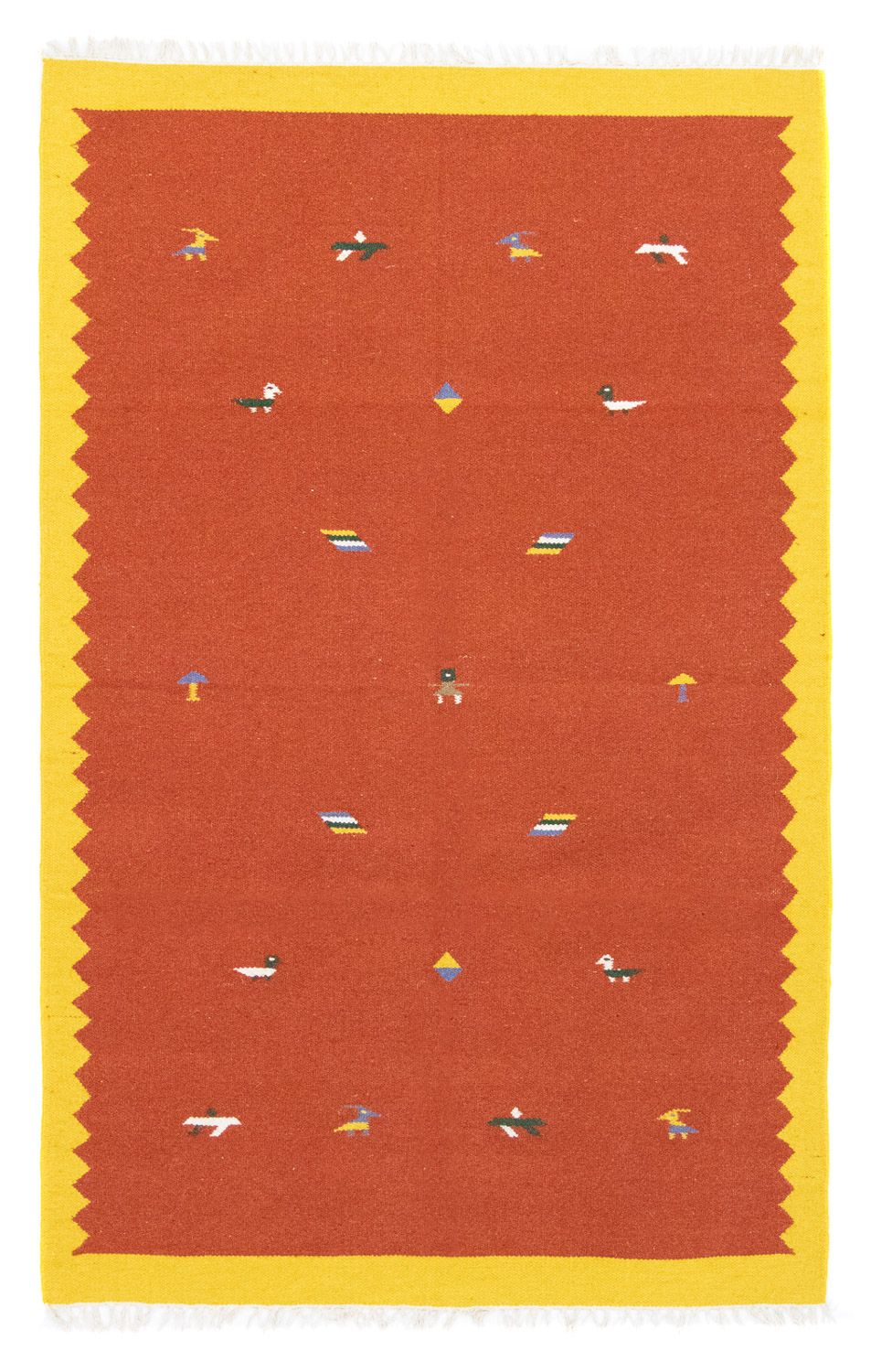 Alfombra Kelim - Tendencia - 180 x 120 cm - naranja