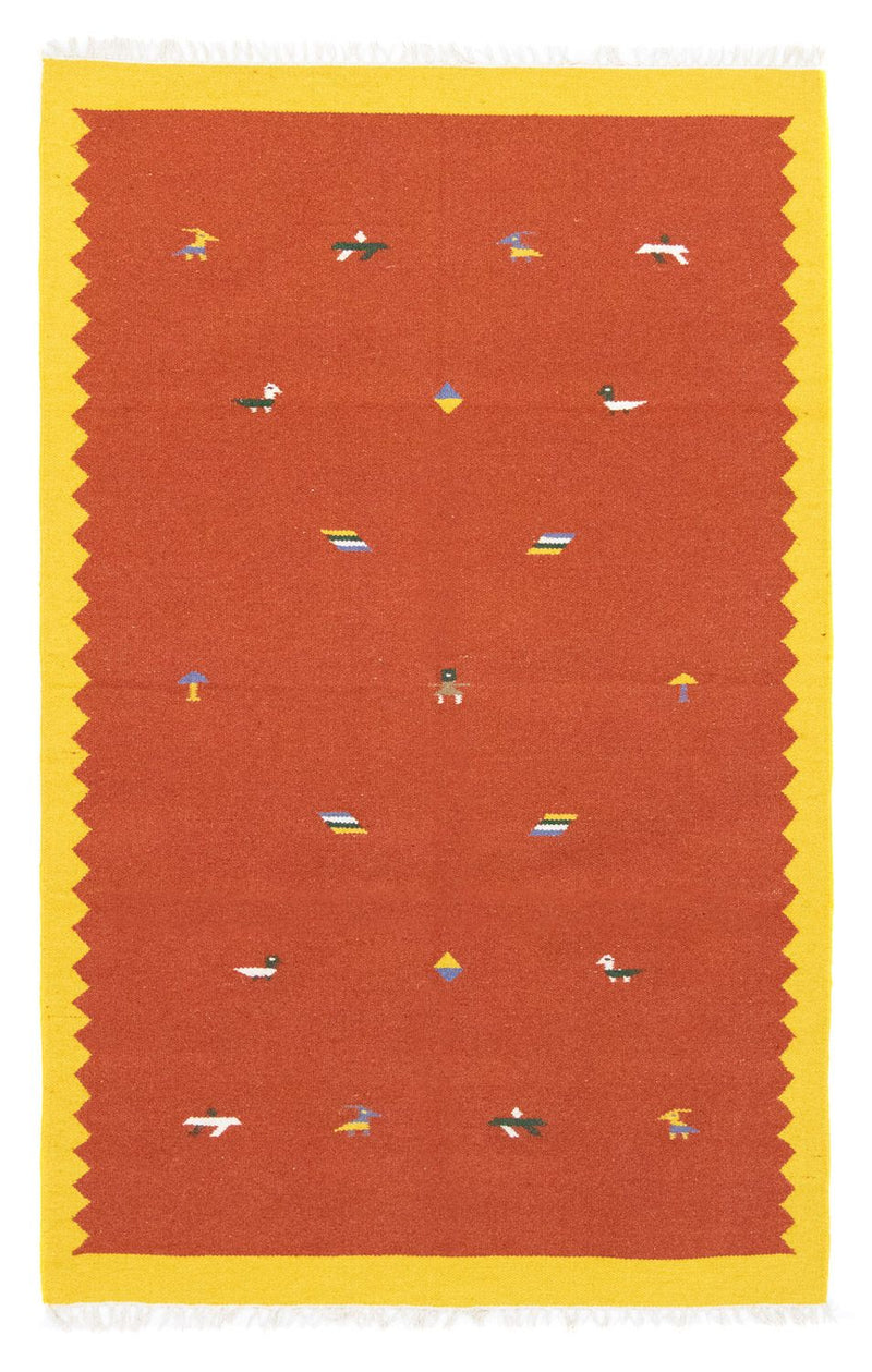 Alfombra Kelim - Tendencia - 180 x 120 cm - naranja