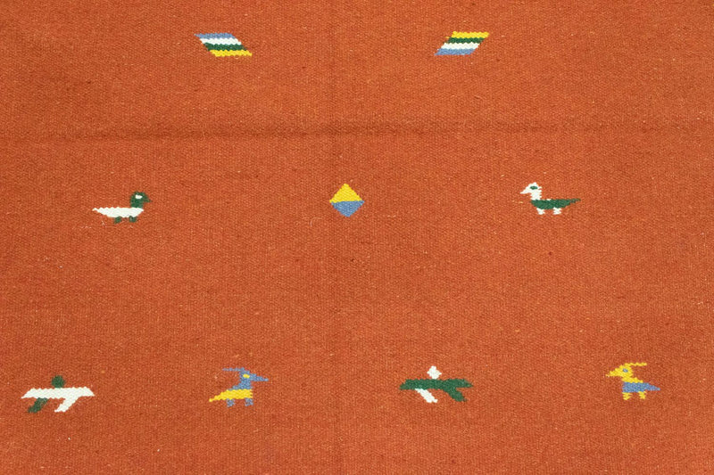 Alfombra Kelim - Tendencia - 180 x 120 cm - naranja