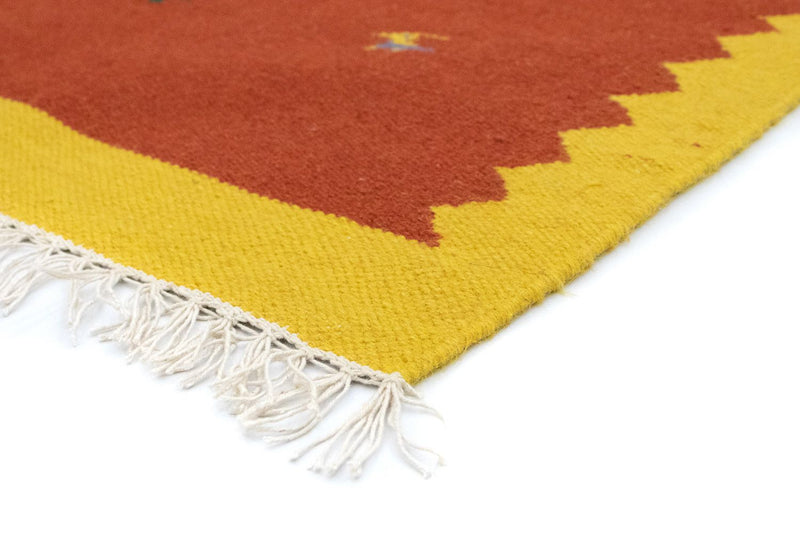 Alfombra Kelim - Tendencia - 180 x 120 cm - naranja