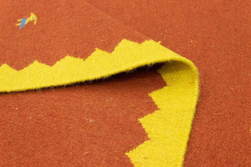 Alfombra Kelim - Tendencia - 180 x 120 cm - naranja