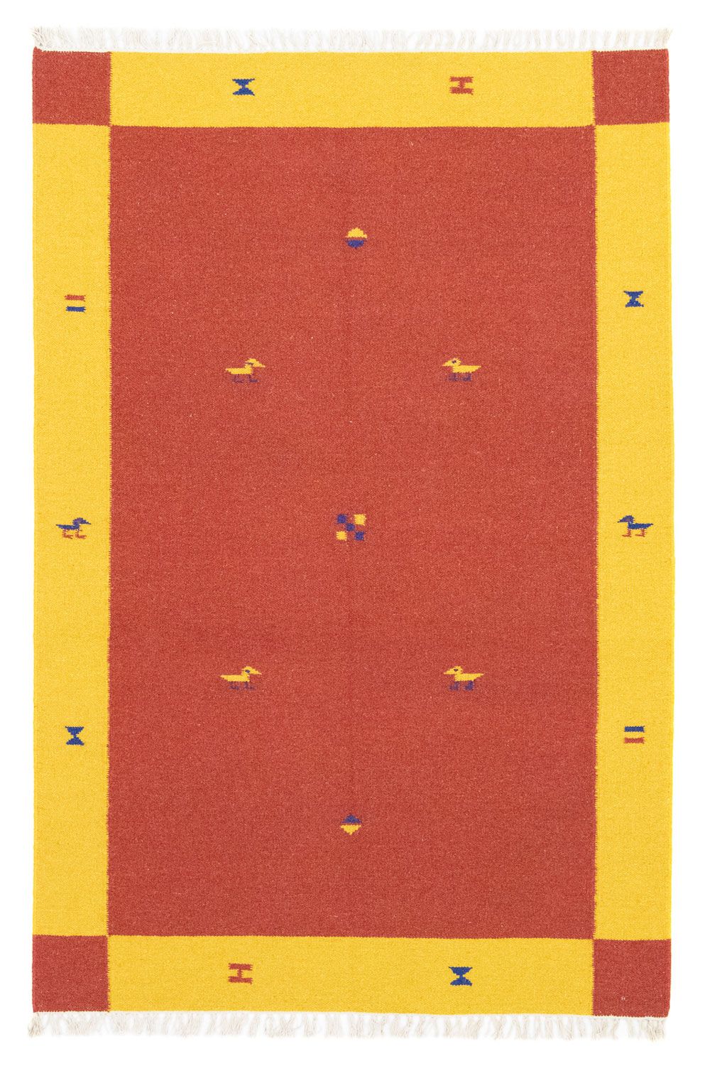 Alfombra Kelim - Tendencia - 180 x 120 cm - naranja