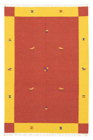Alfombra Kelim - Tendencia - 180 x 120 cm - naranja
