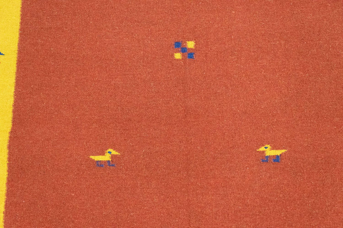Alfombra Kelim - Tendencia - 180 x 120 cm - naranja