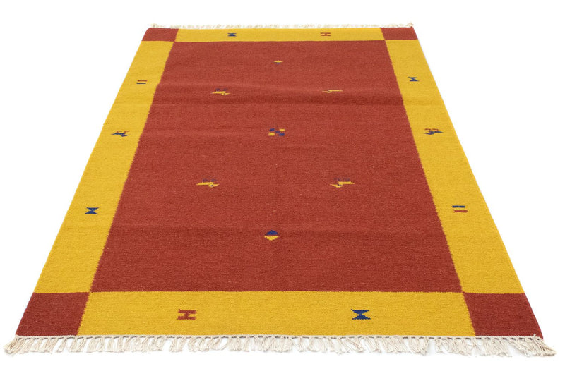 Alfombra Kelim - Tendencia - 180 x 120 cm - naranja