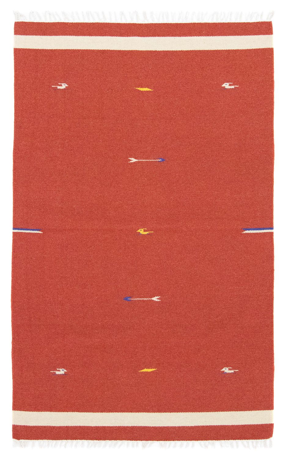 Alfombra Kelim - Tendencia - 180 x 120 cm - rojo