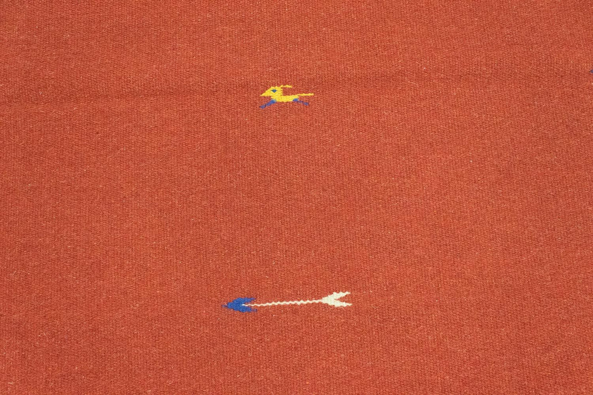 Alfombra Kelim - Tendencia - 180 x 120 cm - rojo