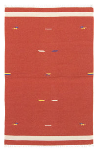 Alfombra Kelim - Tendencia - 180 x 120 cm - rojo