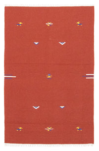 Alfombra Kelim - Tendencia - 180 x 120 cm - rojo