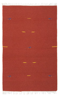 Alfombra Kelim - Tendencia - 180 x 120 cm - rojo